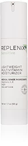 Replenix Lightweight Multivitamin Moisturizer – Medical Grade Face Lotion for Sensitive Skin, Hydrating and Soothing, Reduces Redness, 1.7 oz.