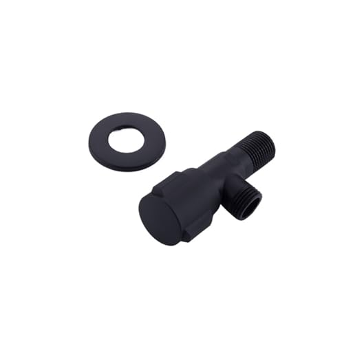 Valve d'angle en laiton de plomberie sortie murale G1/2 robinet noir douche - 4