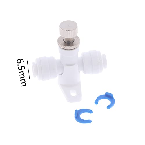 Vanne d'osmose inverse 1/4 avec régulateur de débit d'eau pour tuyau de filtration - 7