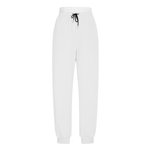 Joggers Pants for Men Plus Size Lightweight Workout Sweatpants Casual Cinch Bottom Sweatpants Fall Fashion Outfits White