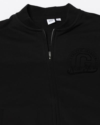 Image of Gap Men Stylised Full Sleeves Collared Cotton Blend Sweatshirt