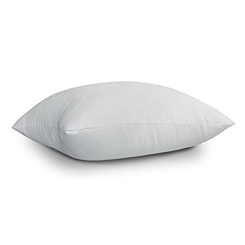 Image of EDOW Throw Pillow Inserts, Set of 2 Lightweight Down Alternative Polyester Pillow, Couch Cushion, Sham Stuffer, Machine Washable. (Grey, 16x16)