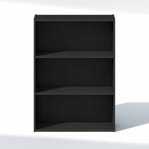 Image of Furinno Reed Closet Organizers and Storage, 3-Tier Closet Organizer, Open Shelf Closet Storage, for Wardrobe, Bedroom, Living Room, Americano
