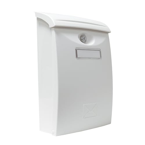 Amig - Boîte aux Lettres d'extérieur résistante en Plastique | Design acl Moderne | Porte verrouillable avec 2 clés | Idéale pour Maisons unifamiliales,...