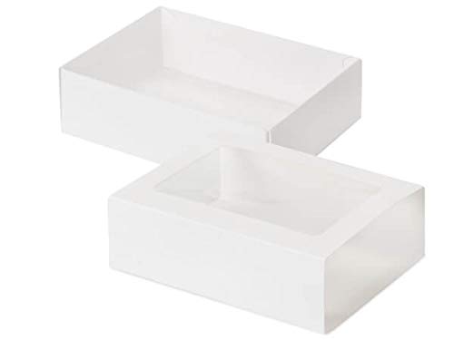 Nas 20 PK, White Slide Open Candy Box Set, 6.5 x 4.75 x 2 For Candy Packaging Or Small Gifts