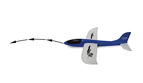 JAMARA 460305 - Pilo Schaumwurfgleiter EPP - 48cm Spannweite, Super leicht, Fast unzerstörbar, Looping, Gleitflug, weiß/blau - Image 3