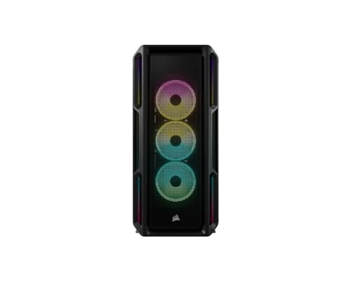 CORSAIR iCUE 5000T RGB 強化ガラス製 ミッドタワー コンパクト ATX PCケース ブラック CC-9011230-WW