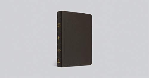 Image of ESV Large Print Compact Bible, Red Letter (Buffalo Leather, Deep Brown): Holy Bible, English Standard Version
