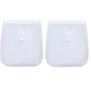2 stks Melk Filter Zakken Trekkoord Ontwerp Gooi Lege Melk Zakken Nylon Mesh Filter voor Keuken Wit