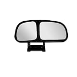 Car Rearview Mirror 360 degrees Adjustable Car Blind Spot Automotive Wide Angle Convex Dual Mirror(Passenger Side (LHD))