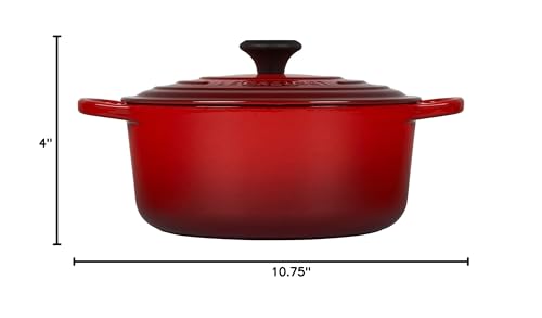 Le Creuset Enameled Cast Iron Signature Round Dutch Oven, 5.5 qt., Cerise - Additional View