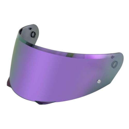 Image of PSLER Shatterproof Motorcycle Helmet Visor for i90 HJ-33,Deep Purple | Impact-Resistant ,UV400 Protection, Motorcycle Tinted Face Shield for i90 HJ-33,Visor Replacement