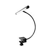 Infitronic IN78LEDKLB2 – 78 LEDs Aluminium Klavierleuchte Klavierlampe Notenpultleuchte Dimmbar Farbwechsel schwarz