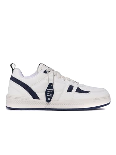 Image of WROGN Men's Off White & Navy Sneakers