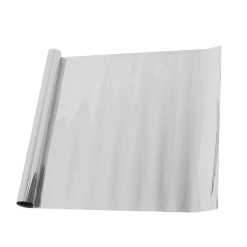 Cabilock Einseitig Reflektierende Fensterfolie Selbstklebender Sichtschutz mit Uv-schutz und Hitzeblockierung für Zuhause Büro Spiegelfolie Tageslicht-privatsphäre Modernes Silbernes Design