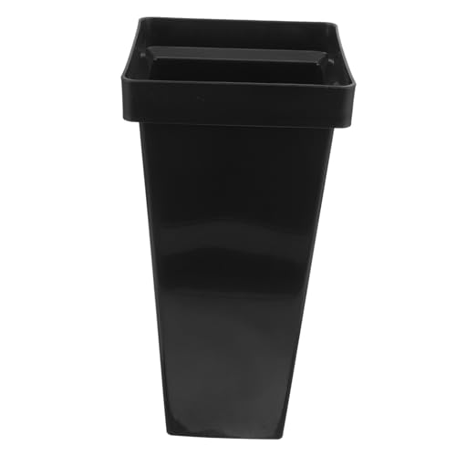 Porte-parapluie en plastique noir design rectangulaire pour entrée propre