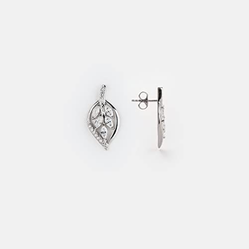 Image of Shaya by Caratlane | 925 Silver|Easy on Me Leaf Earrings | Gifts for Womens & Girls