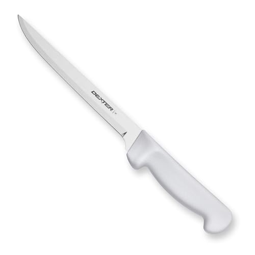 Dexter-Russell 7” Narrow Fillet Knife – P94812, High-Carbon Stainless Steel Blade, Slip-Resistant Polypropylene Handle, Ideal for Precise Fish and Meat Filleting