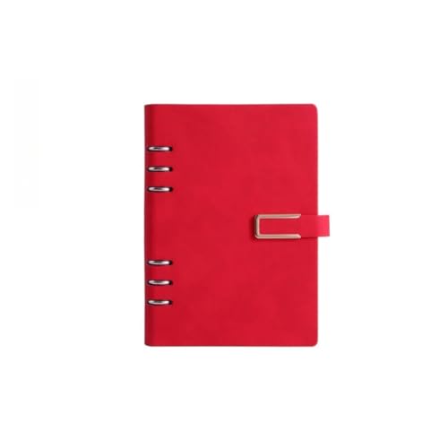 Cuaderno A5 de tapa dura retro con 100 hojas de alta densidad y clip metálico