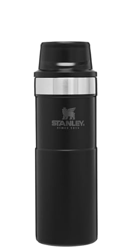 Stanley Classic Trigger Action Travel Mug 16 oz –Leak Proof + Packable Hot & Cold Thermos – Double Wall Vacuum Insulated Tumbler for Coffee, Tea & Drinks – BPA Free Stainless-Steel Travel Cup