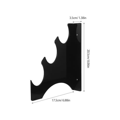 Support mural sabre laser en acrylique transparent lot de 2 - 3