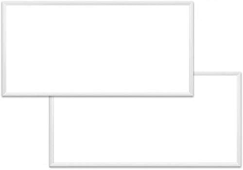 2-Pack UL LED Flat Panel Light Ultra Thin 2ft X 4ft 50W 5000K Daylight, 5750 Lumens, 0-10V Dimmable Drop Celling DLC Qualified, Eligible for Nationwide Rebate Programs