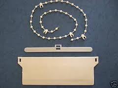 127MM (5") VERTICAL BLIND REPAIR KIT, HANGERS WEIGHTS & CHAINS WHITE X 50