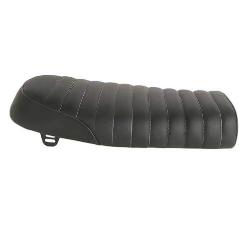 Siège moto étanche noir plat en cuir synthétique pour customiser Honda CG125 et CB750