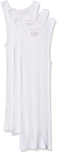 Catálogo de Camisetas de tirantes - los preferidos. 50 Fruit of the Loom JC3P25M Camiseta de Tirantes para Hombre, Color Blanco, Chico
