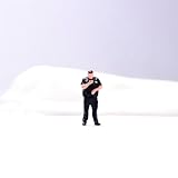 Âge : 15 ans et plus. AMITD Figurine d\'action à l\'échelle 1/43 Mannequin Man Police américaine avec pager Fat Cop Figurine miniature