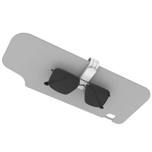 Suporte Clips Prendedor Porta Óculos Veicular para Quebra Sol de Carro - ARTBOX3D (Branco)