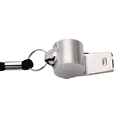 Set de 6 silbatos de acero inoxidable para árbitros con cordón miniatura 4