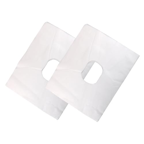 PartyKindom Professional Beauty Salon Hole Mat 200pcs Face Pillow Covers Disposable Headrest Pads for Massage