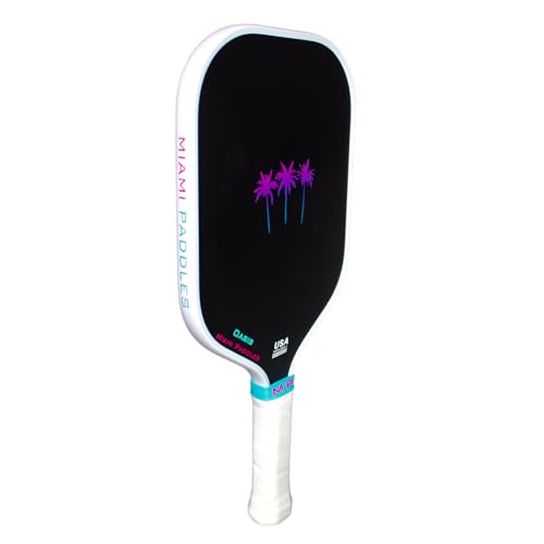 Oasis Pickleball Paddle - Carbon Fiber Face, Vibration Damping, Lightweight Design, Polypropylene Foam-Injected Core, USAPA Approved, Comfort Grip