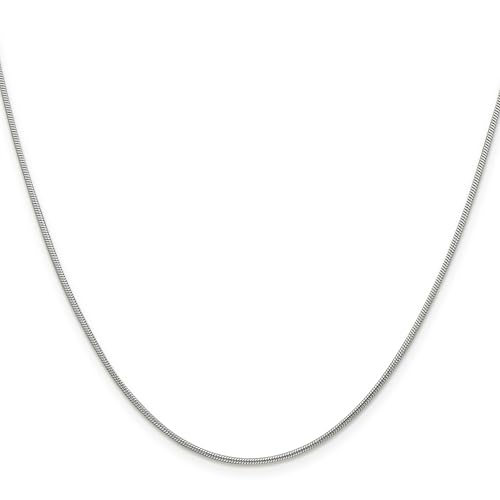 IceCarats 925 Sterling Silver 1.2mm Cubetto Omega Snake Chain Herringbone Necklace3
