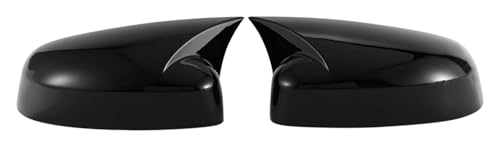 Coques de rétroviseur Focus MK3 look corne de bœuf noir brillant effet miroir