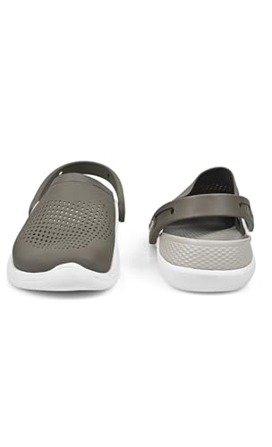 Image of Alzado Men's Classic Casual Sports Clogs /Sandals with Adjustable Back Strap for Adult | Comfortable & LightWeight| Stylish & Anti-Skid| Waterproof & Everyday Use Mules for Gents & Boys..