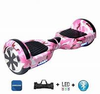 hoverboard 6.5'' com leds, bluetooth, bolsa e carregador. (ROSA CAMUFLADO)