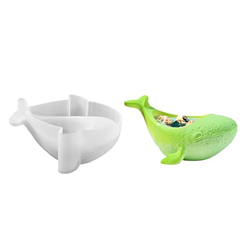 Juego de silicona resistente de ballena de varios tamaños, accesorio portátil para suministros de manualidades, yeso, manualidades, macetas de jardín de silicona