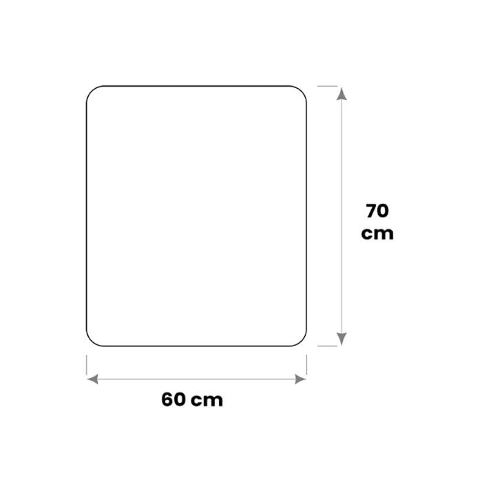 Pedana salvapavimento per stufa a legna e a pellet 70x60 cm