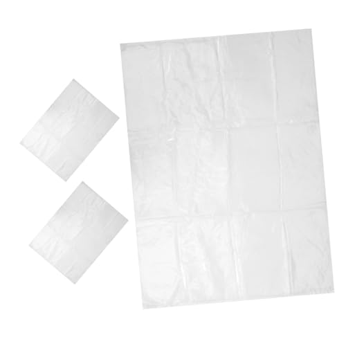 Milisten 3個入り 透明 プラスチック収納バッグ ジップ付き 防塵 クリアポーチ 食品グレード対応 小物 アクセサリー 衣類用 掛け袋 収納ケース