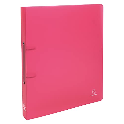 Exacompta - 54355E - 1 Raccoglitore Chromaline - 2 Anelli Tondi 30 mm - Dorso 40 mm - Polipropilene Traslucido 0.7 mm - F.to Esterno 26.8x32 cm per A4 Maxi - Colore: Rosso