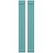 Ekena Millwork ARW103BB207X82PTH Americraft Two Exterior Real Wood Joined Board-n Shutters w/End Batten (Per Pair), 7"W x 82"H, Pure Turquoise