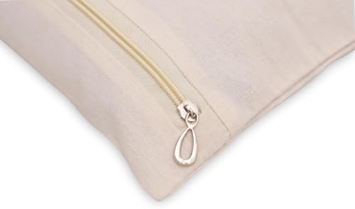 Image of RNTR Cotton Saree Bags /Covers For Storage Set Of - 6 Big Size Single (16 X 14 Inches) With Zip Closure For Clothes Bags And Wardrobe Organizer With Transparent Mesh Window, Beige