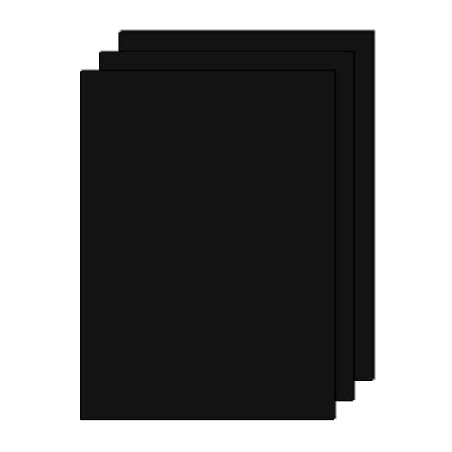 Image of Lakeer A3 Black Mounting Board (Z Black Colour) Pack of 3 Cardstock paper-600 GSM /1mm Thick (Size: 297mm X 420mm)