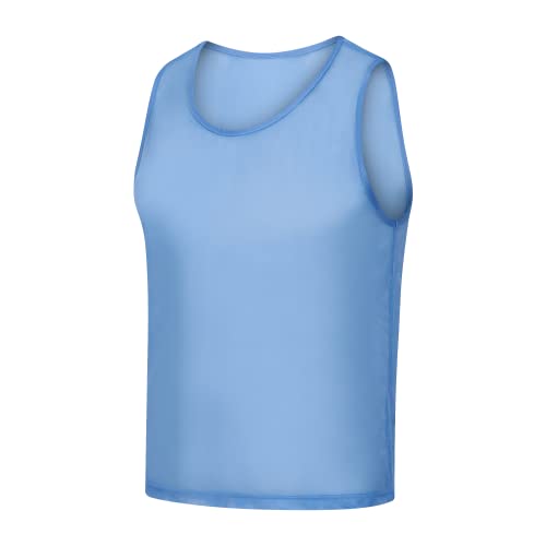 Image of Scrimmage Vests Pinnies Team Practice Jerseys for Kids,Youth and Adult Sports Soccer,Football,Basketball(12 Pack)