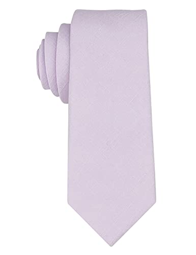 Image of Kebocis Mens Solid Color Cotton Necktie for Men