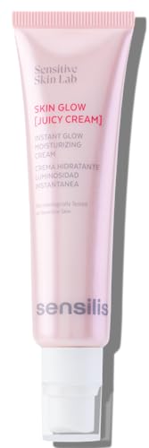 Sensilis Skin Glow Juicy Cream Tratamiento Hidratante, Nutritivo e Iluminador, Con Vitamina F, Ácido Hialurónico y Niacinamida 50 ml