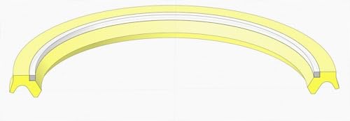 MT MYR-65X80.5X5.9 - Urethane Buffer Seal 65mm ID X 80.5mm OD X 5.9mm High - with Nylon Back-Up