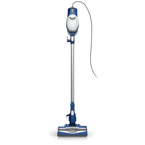 Shark HV200 Rocket Corded Stick Vacuum, Lightweight, Bagless, for Carpet and Hard Floor Cleaning with Swivel Steering, Blue (Renewed)